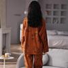 Women's Cute Cartoon Loose-Fit Pajamas Set - Pure Cotton Long Sleeve, Korean Style, Plus Size, Versatile for Indoor & Outdoor Wear.