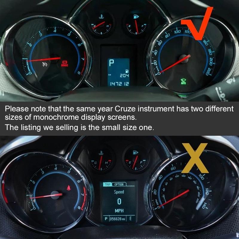 Dashboard LCD Display for Chevrolet Cruze Instrument Cluster (2009-2015)