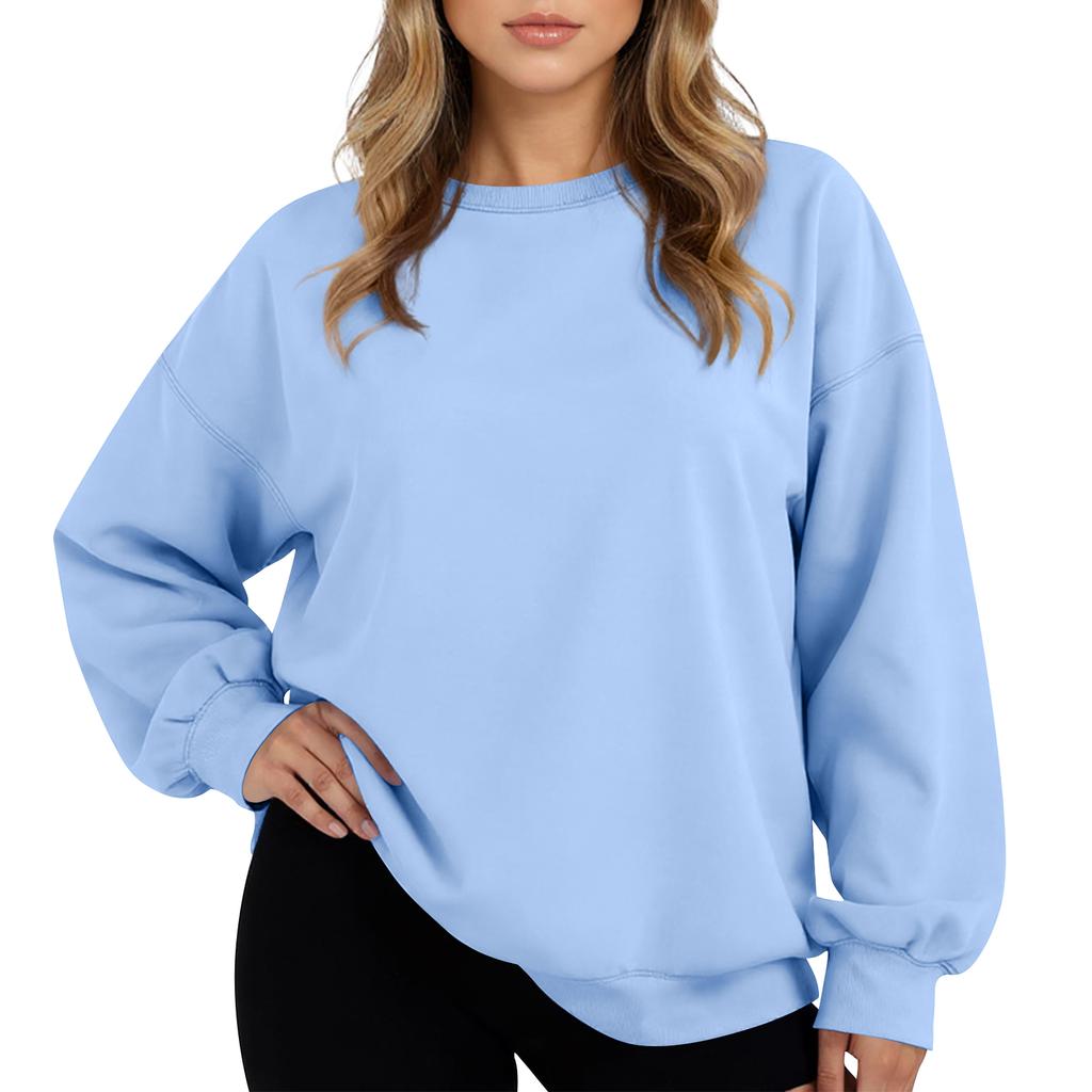 Women's Oversized  Neck Hoodie Fleece Casual Comfort Pullover Tops  Clothing