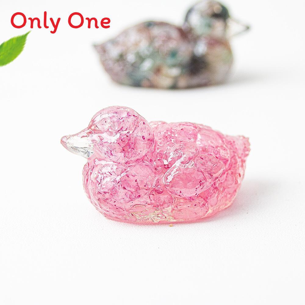 Water Crystal Resin Art Piece Duck Ornament For Home And Tabletop Decor