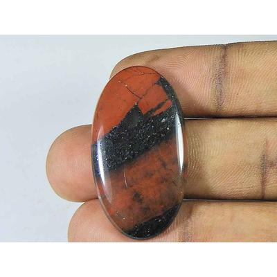 20X37X04MM Natürlicher Roter Blutstein Ovaler Cabochon Lose Edelstein 34 Karat. SK-4555