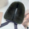 Fox Fur Collar Ladies Winter Furry Fur Collar Women Real Fox Fur Scarf Women Fox Fur Square Collar Short Scarf Shawl Winter