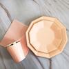 Orange Gold Party Paper Cup Plate Straw For Birthday Carnival Kids Favors Wedding Decor Disposable Tableware Party Supplies