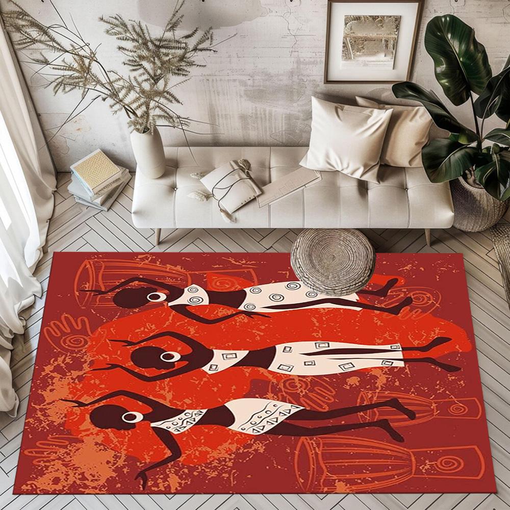 African Cultural Heritage Floor Mats for Living Room, Bedroom and Room Decoration Are Suitable for Gifts.