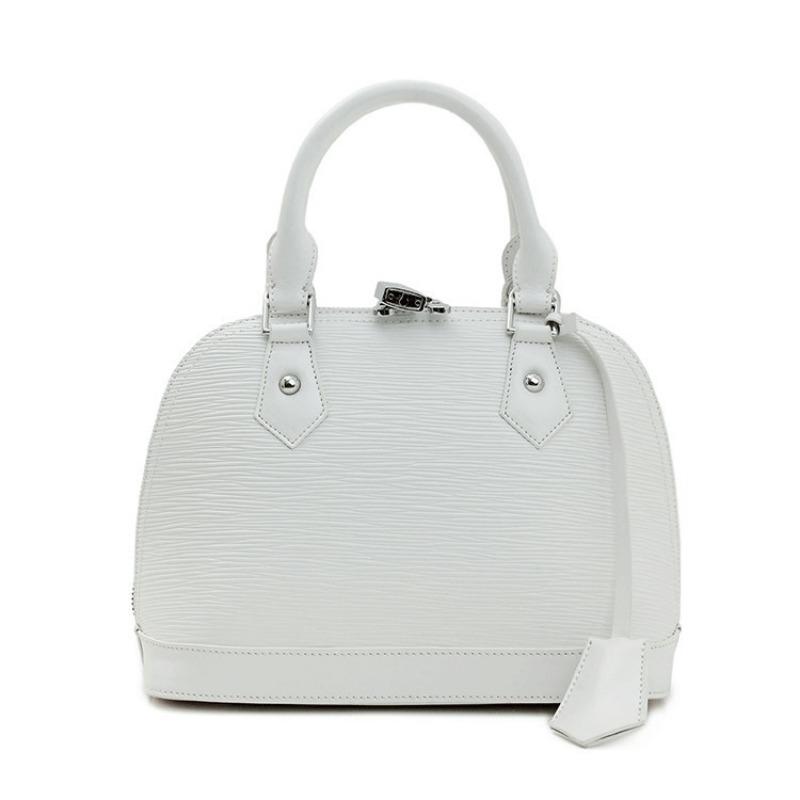 Handbag High-end Light Luxury Toothpick Pattern Shell Bag Cowhide Handbag Bag Bag Generation