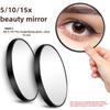 Magnifying Mirror Suction Cup Mini 9cm 5x/10x/15x Compact Makeup Mirror Hand Travel Small Pocket Vanity Mirrors Makeup Magnifier