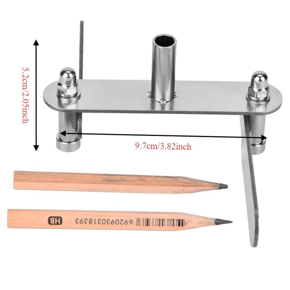 3pcs Stainless Steel Woodworking Center Finder Wood Center Finding Marker Silver Centering Tool Center Line Scriber Woodworking