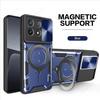 Rüstung Magnetischer Ringständer Funda für POCO X7 Pro / X6 Pro 5G Hülle Schiebe-Kamera-Schutzabdeckung für Xiaomi POCO X6 5G Capa