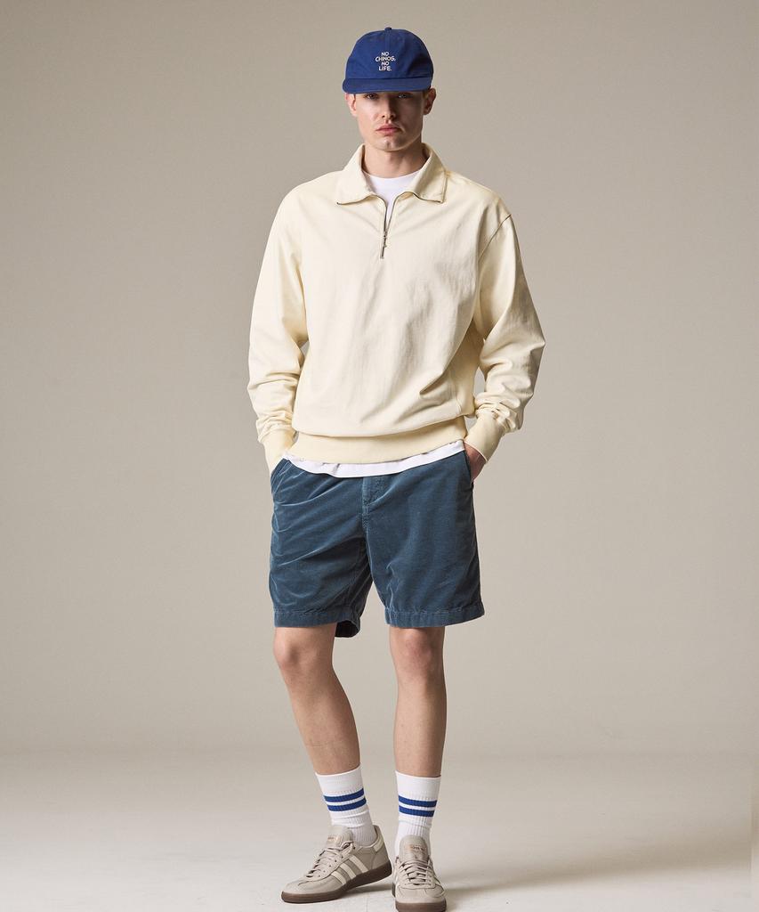 Laijeuaenbillou Sommer-Cord-Shorts, in der Farbe Blau, gefärbt
