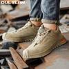 Oulylan Men's Labor Insurance Shoes Are Breathable in All Seasons Anti-smashing Anti-piercing Ladle Wear-resistant Safety Shoes