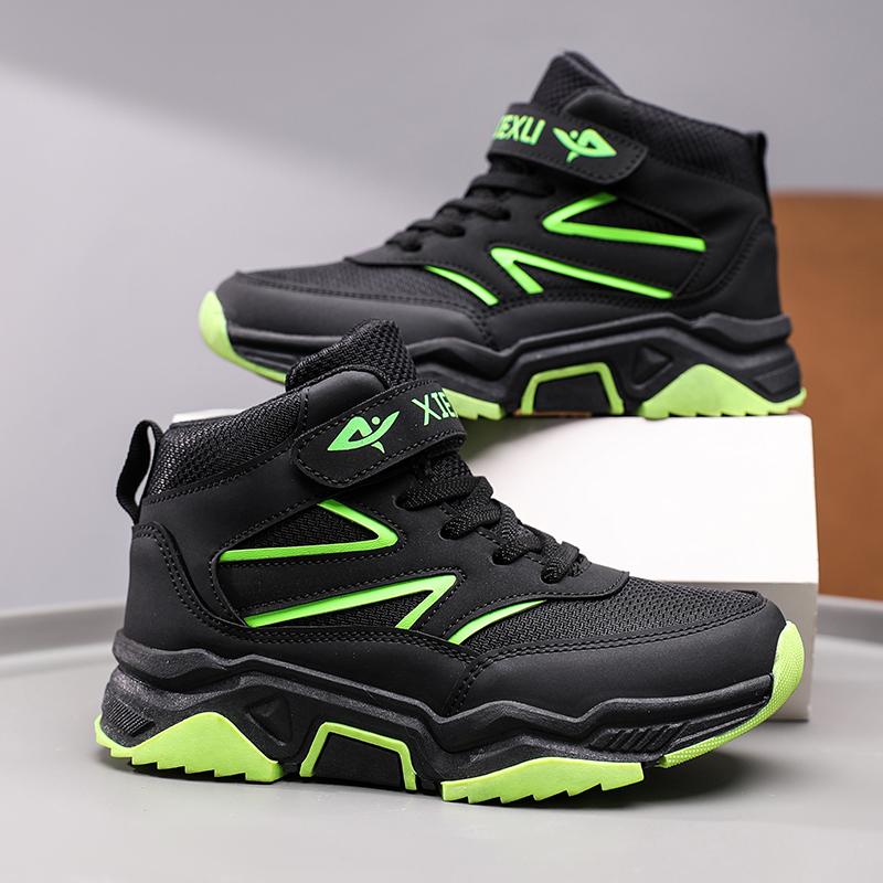 

Boys Boots, Children s Sports Shoes, Autumn and Winter Outdoor Hiking Shoes, High-quality Ankle Boots for Middle-aged and Young 29 зелений