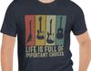 Gitarrist T-Shirt, Gitarrenliebhaber Shirt, Geschenke für Gitarristen, Das Leben ist voller wichtiger Entscheidungen Gitarren T-Shirt, Gitarren Papa Geschenk, Gitarren Mama