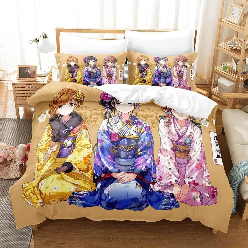 3D Print Anime Masamune-kun No Revenge Bedding Set Single Twin Full Queen King Size Bed Set Adult Kid Bedroom Duvet Cover Sets
