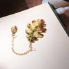 Exquisite Craft Metal Bookmark Pendant Design Book Separator Leaf Bookmark  Student Reading