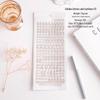 Korean Wannathis Cute PVC Letter & Number Stickers - Colorful, Multi-functional Decorative Stickers for Journals & Photos
