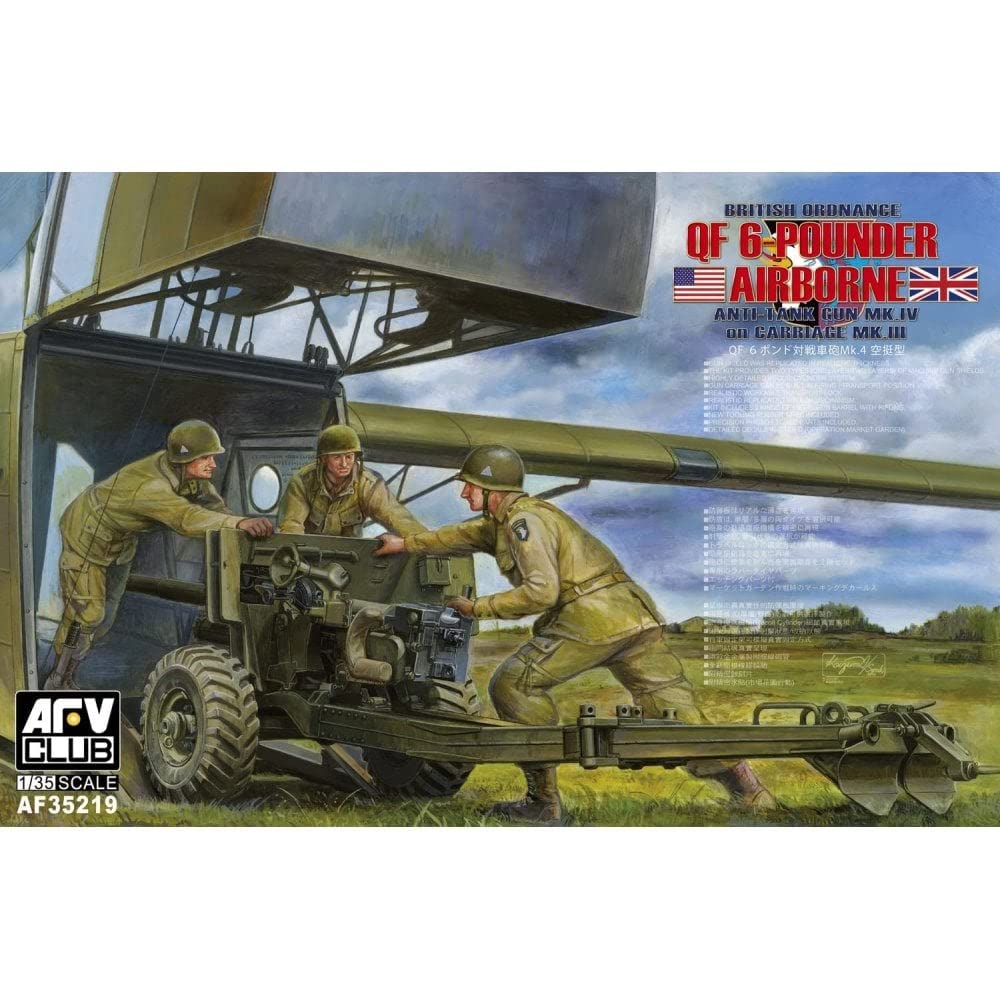 

AFV Club British airborne plastic model 1/35 6-pounder anti-tank gun, type,