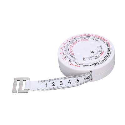 Waist Circumference Tape Measure BMI Wheel Calculator 1.5M Colorful Retractable Measuring Tape for Body Measurement