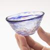 Toyo Sasaki Glass Japanese Sake Glass, Blue, 45ml, Made in Japan, Sake Cup, Ochoko, Sake Glass, 42091