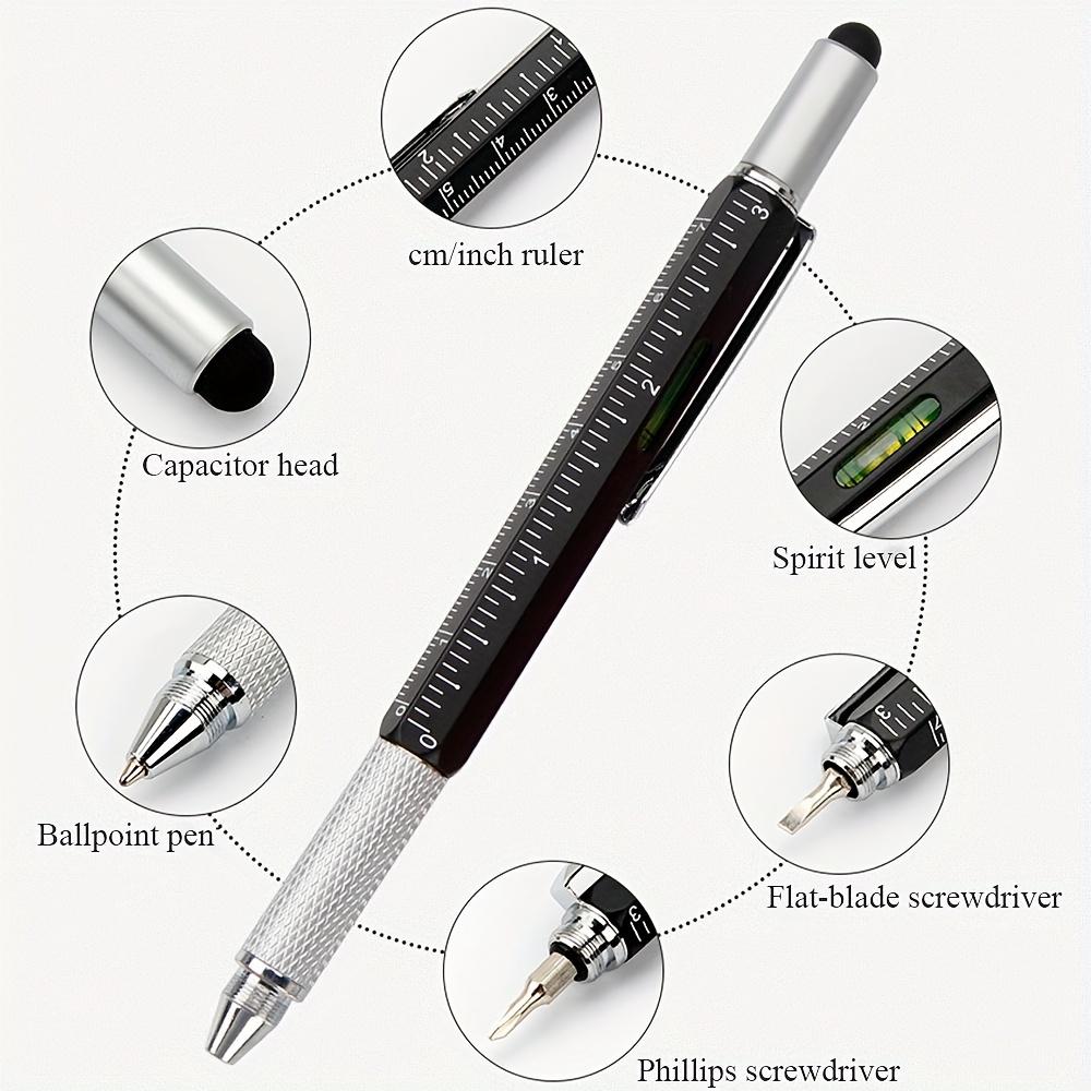 1/2pcs Hexagonal 7-in-1Stylus Pen • Capacitive Touch Screen Compatible • Twist Closure • Ergonomic Grip • for Ages Stylos
