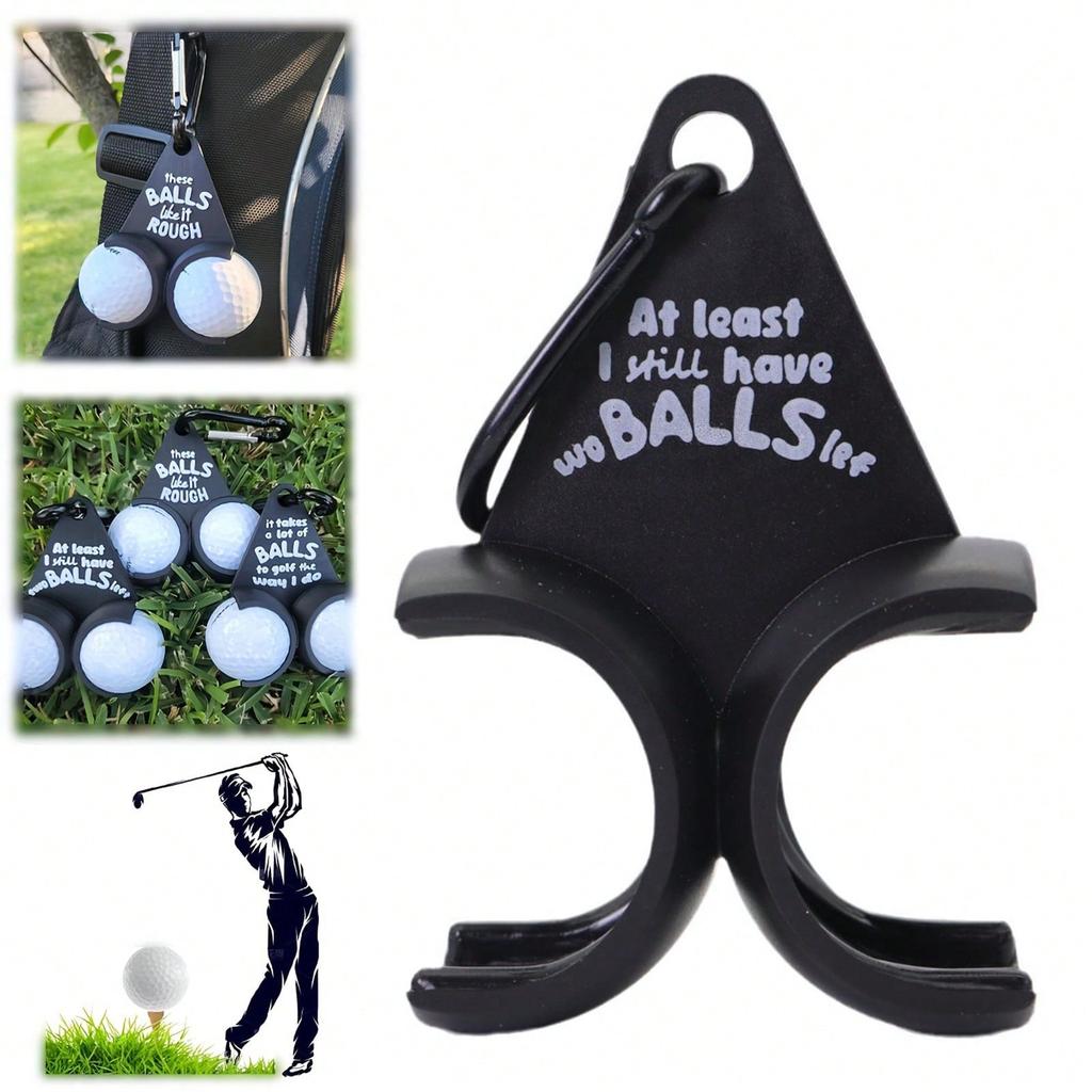 Lustiger Golfballhalter Golfzubehör Schwarz 3D-gedruckter Golfschlägerhalter Sportgeschenk für Golfer Männer