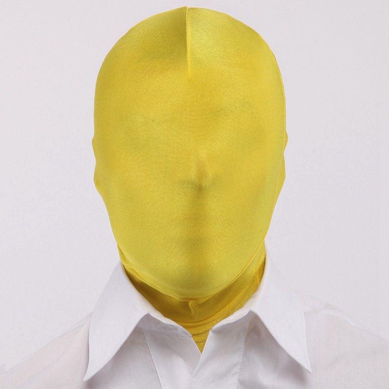 Halloween Cosplay Sexy Party Lycra Spandex Zentai Open Eyes Mouth Full Mask Hood