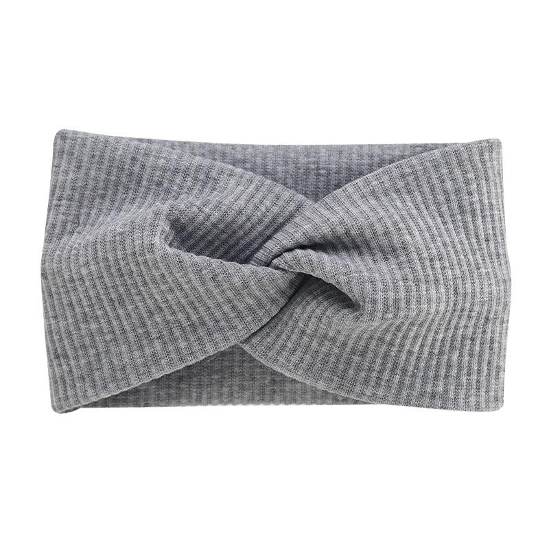 Bohemian Sports Wide Headband Threaded Cotton Cross Yoga Sports Stretch Headband