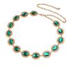 New Women's Big Diamond Waist Chain Hollow Beautiful Metal Waist Chain Women Luxury Exquisite Women Waist Chain