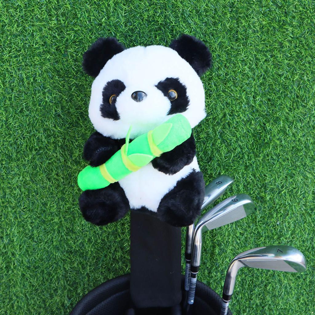 Huse Drăguțe Panda pentru Capul Clubului de Golf Huse Amuzante din Pluș cu Animale pentru Protecție Driver/Fairway Accesorii Golf