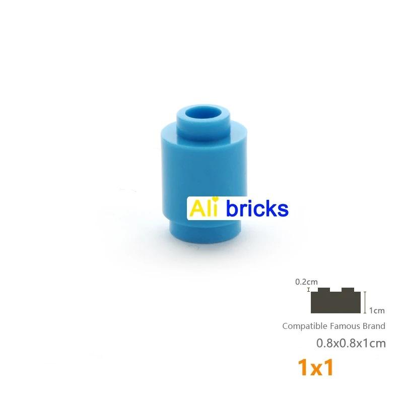 50g/178PCS 3062 1x1 Cylindrical Block Moc Color Loose Parts Compatible with Brick DIY Children's Toy Assembly Storage