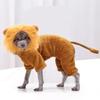 Fall and Winter Four-legged Flannel Warm Dog Cat Pet Supplies Pet Turn Clothes Lion