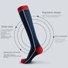 Sports Muscle Compression Socks for Women's Fitness Running Skipping Rope Pressure Calf Socks Thin Breathable Long Tube Socks