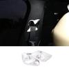 Fit For BMW 7 Series 2016- Matte Silver Interior Seat Belt Buckle Cover Trim