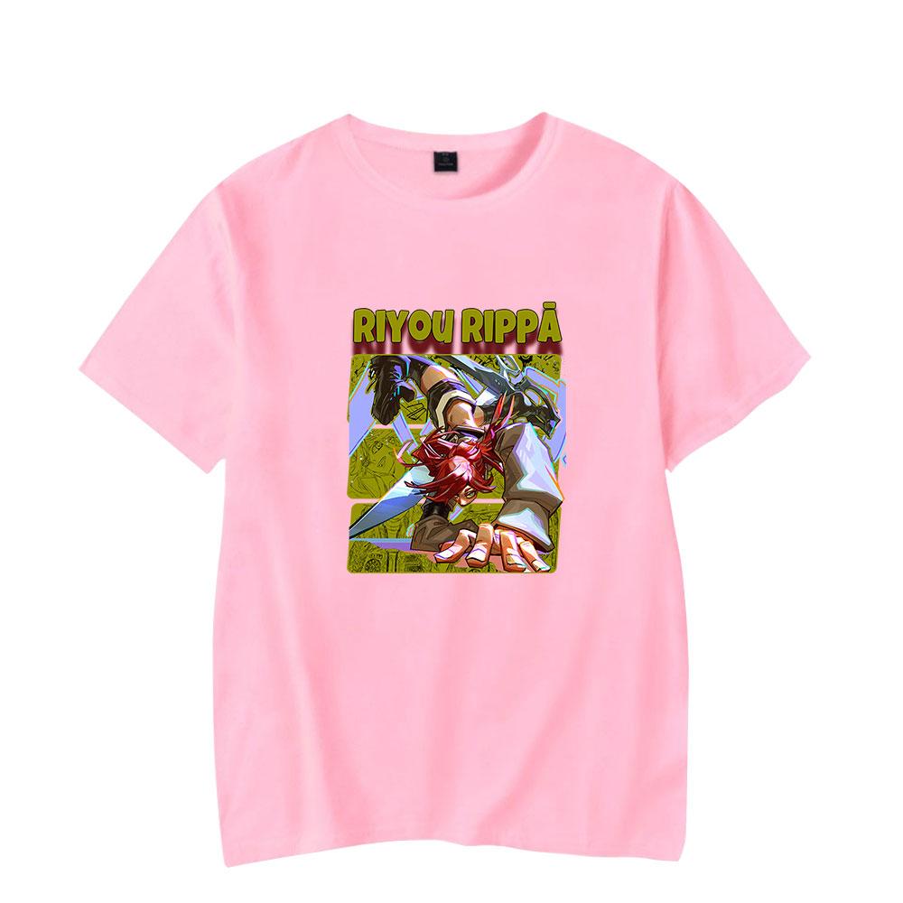 

Забавная футболка с рисунком Гачиакуты, классная женская и мужская летняя футболка с круглым вырезом, повседневная унисекс, уличная модная детская футболка XXS розовый