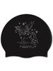 SENTI [Sc-2603] Unicorn Bk Silicone Swim Cap