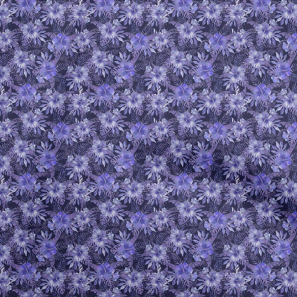 oneOone Cotton Poplin Black Fabric Tropical Craft Projects Decor Fabric Printed By The Yard 42 Inch