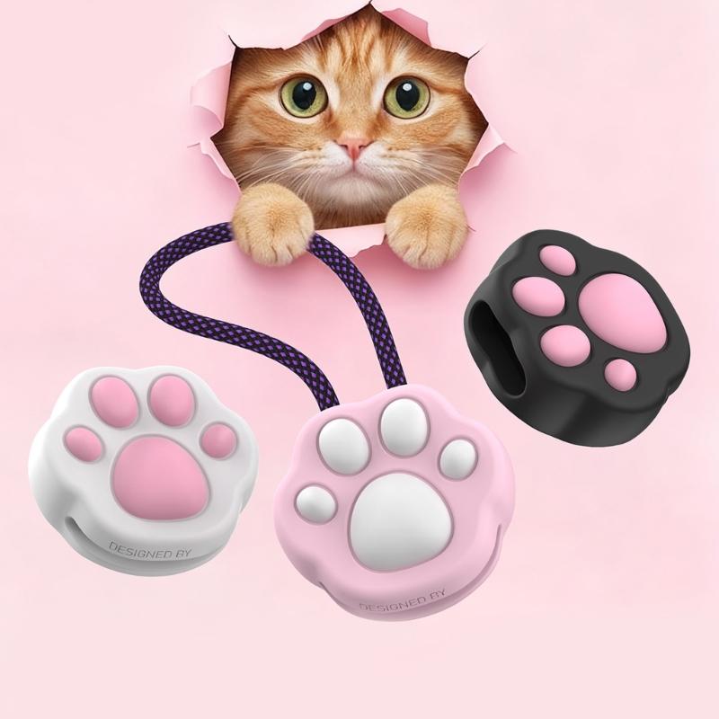 Magnetic Cats Paws Charging Cable Organizers Includes Charging Cable for Fast Charging and Secure Cable Management