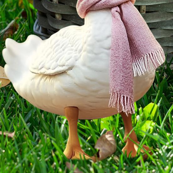 2 Pcs Duck Garden Stakes 2D Cartoon Duck Sign