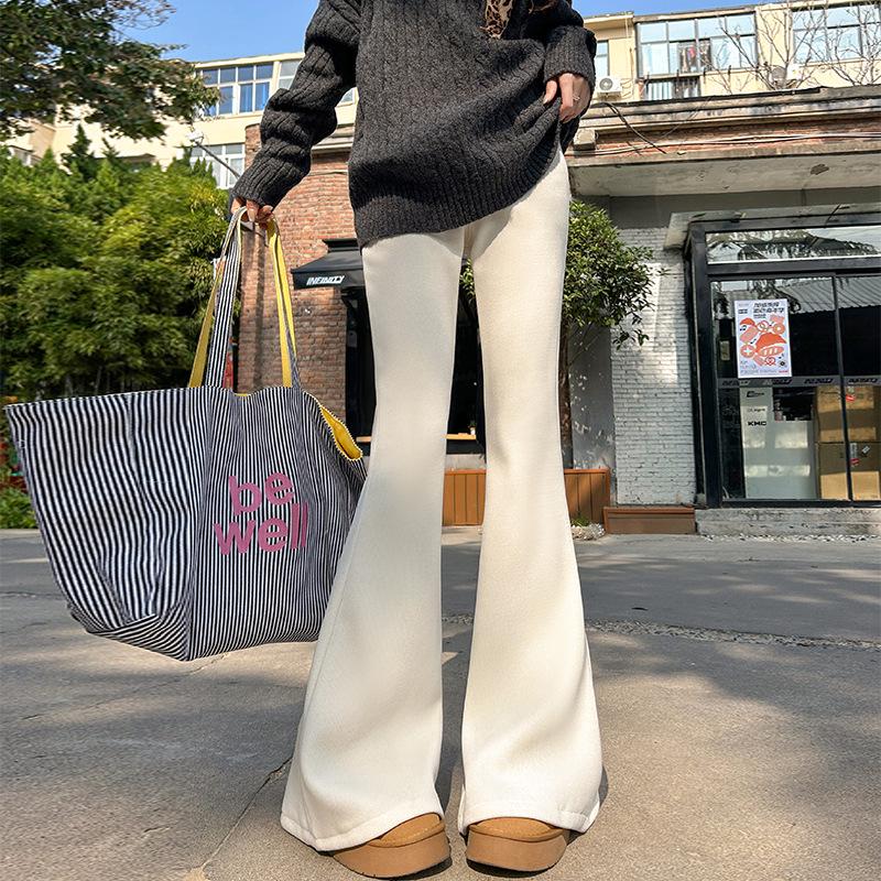 

Женские вельветовые расклешенные брюки с высокой посадкой и флисовой подкладкой 2XL