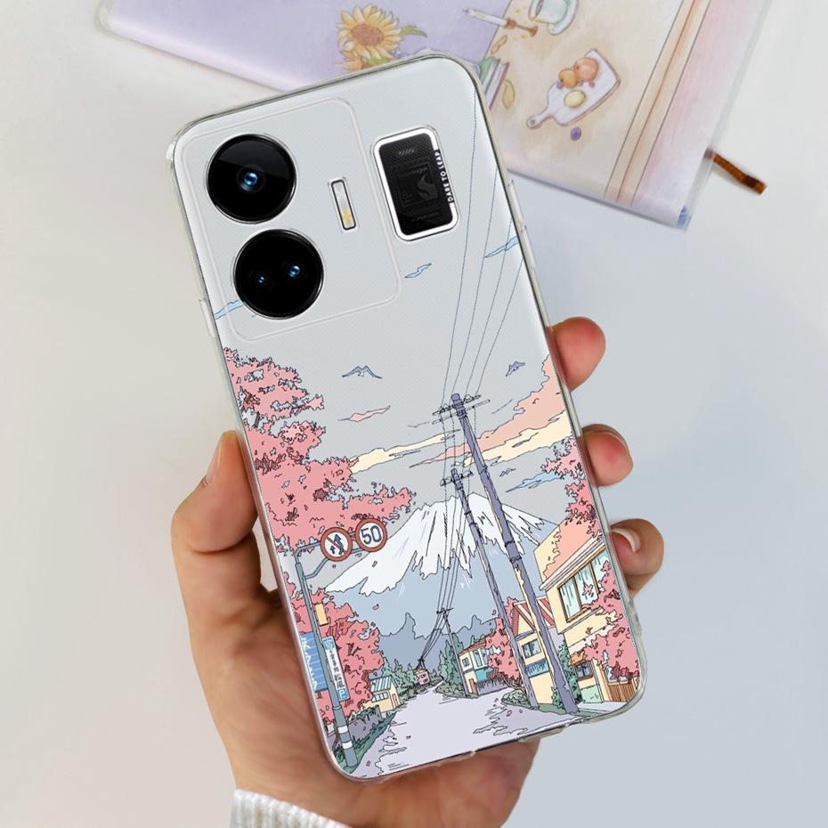 Fashion Pattern Phone Case For Realme GT Neo 5 GT3 240W Soft Silicone TPU Back Cover For Realme GT3 GT Neo5 RMX3706 RMX3709