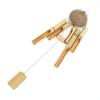 Bamboo Wind Chimes Coconut Shell Top Indoor Outdoor Hanging Decorative Outside Garden Decor Craft Gift