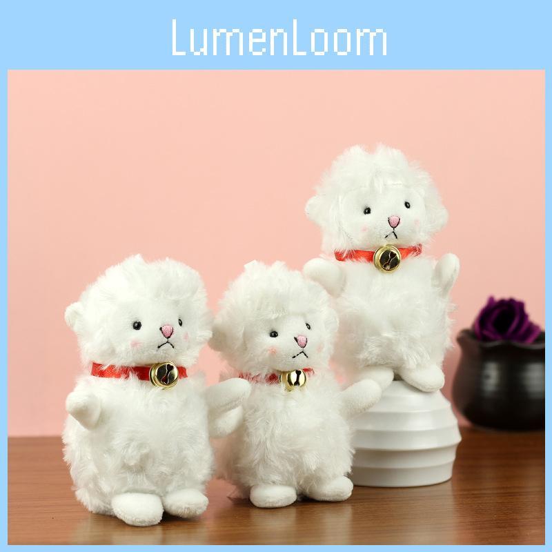 Lovely Bell Sheep Plush Keychain Unique Lamb Figure Cute Keyring For Fashionable Girls