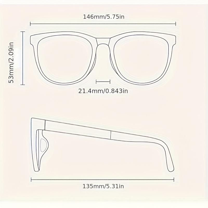 Women'S Fashion Folding Fashion Glasses Suitable for Casual and Formal Occasions Modern Glasses Foldable Shade Eyewear