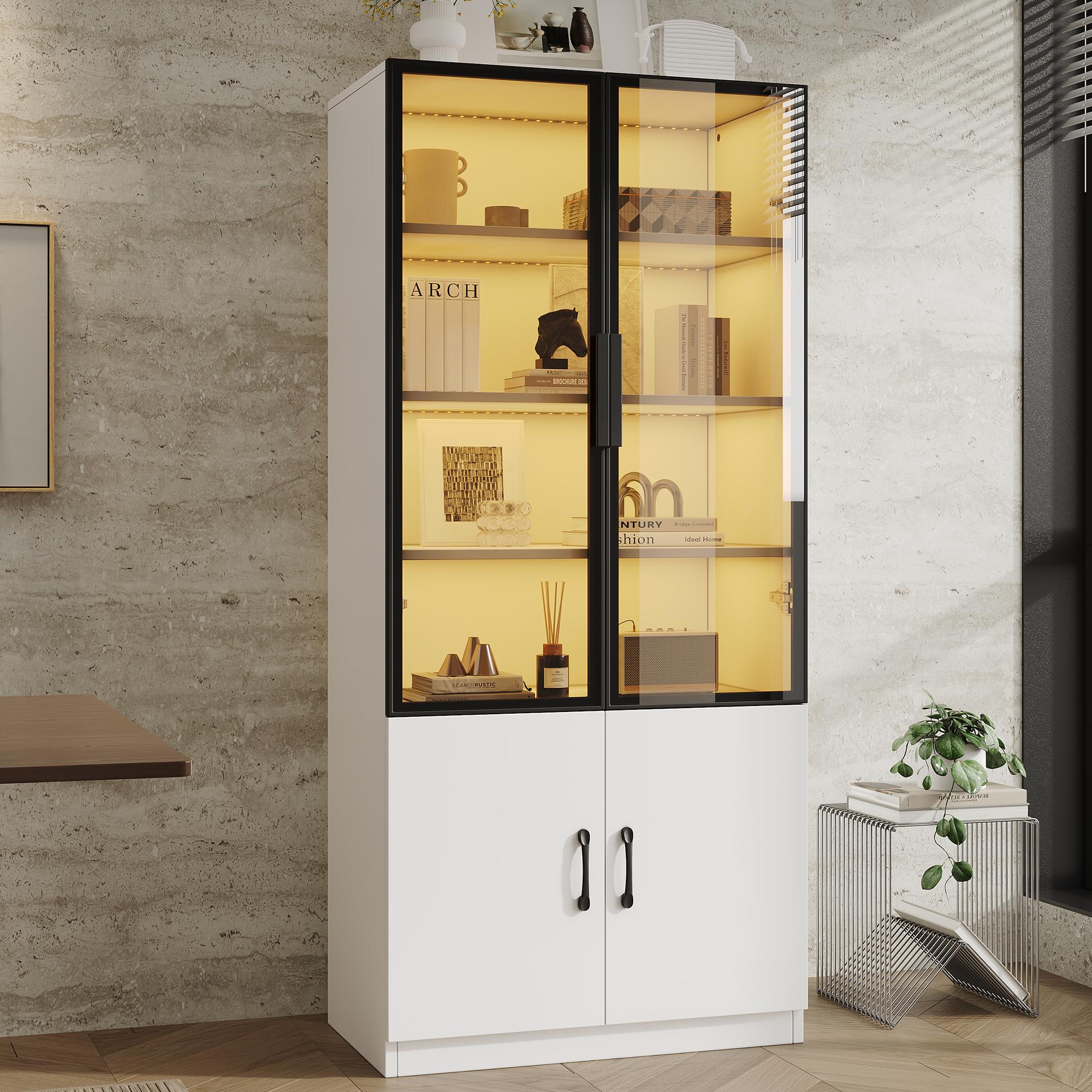60×40×160 cm Display Cabinet with LED