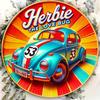 Placa Metálica Impresa D Plana de PC con Herbie el Bicho Enamorado Decoración de Pared Perfecta para Hogares Oficinas Restaurantes Cafeterías