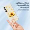 For Samsung Galaxy A16 5G/4G Case Golden Butterfly Sunflower Pattern Printing Straight Edge TPU Phone Back Cover