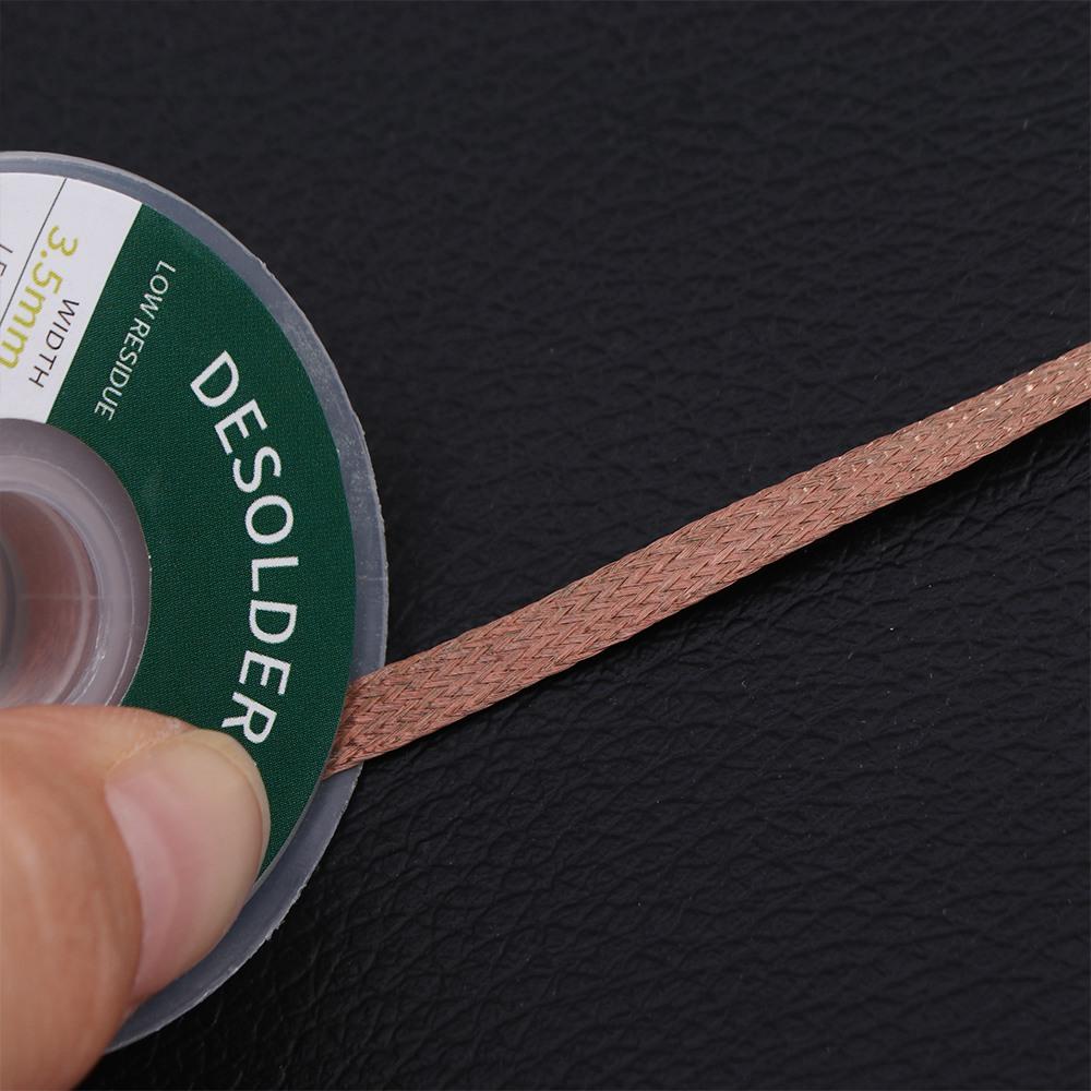 Tin Sucker Desoldering Braid Wick Wire Tin Removal Low Residue Solder Remover  Soldering