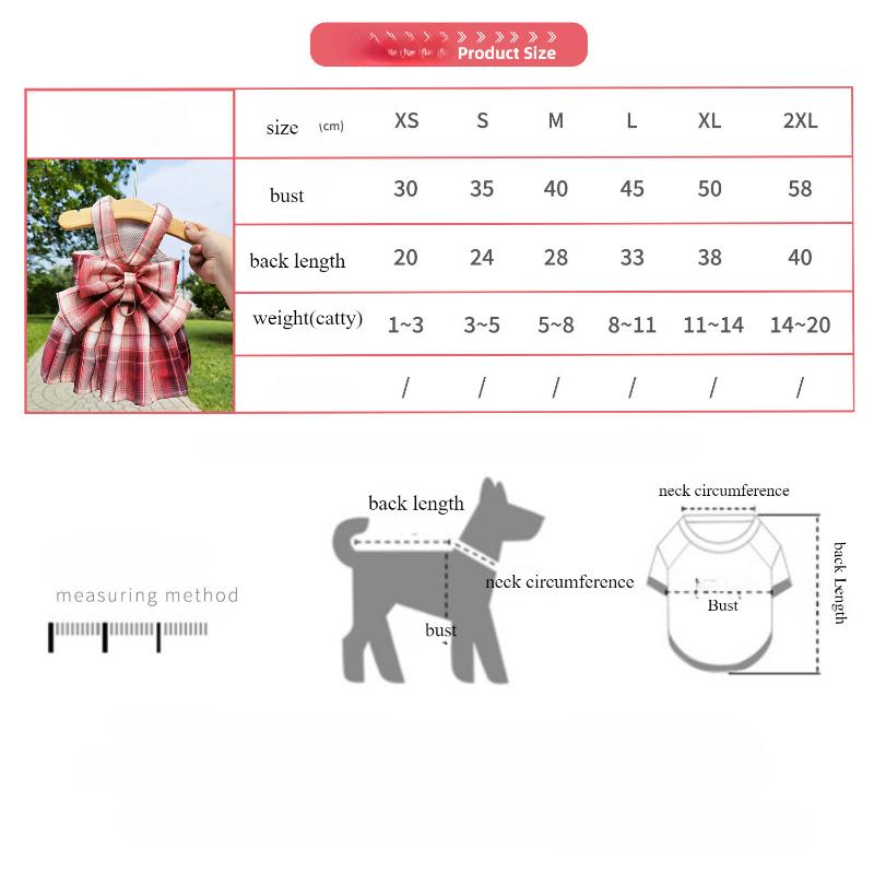 Cute Plaid Skirt Chest Strap Leash Dog Cat Vest Clothes Fighting Supplies Pet Harnesses Walking Pet Accessories Comfortable