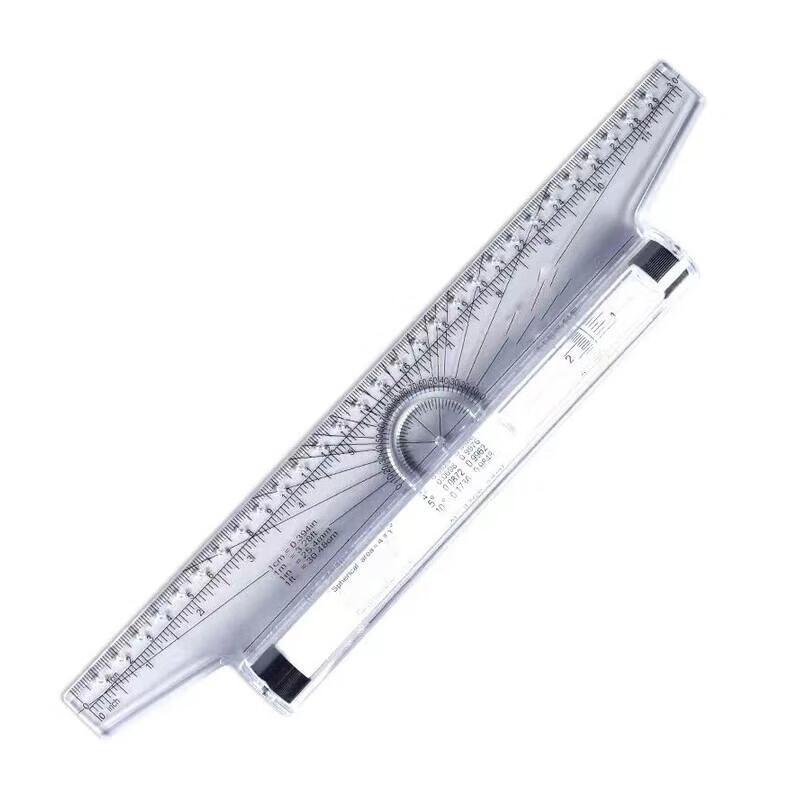 30cm Rolling Parallel Ruler with Protractor
