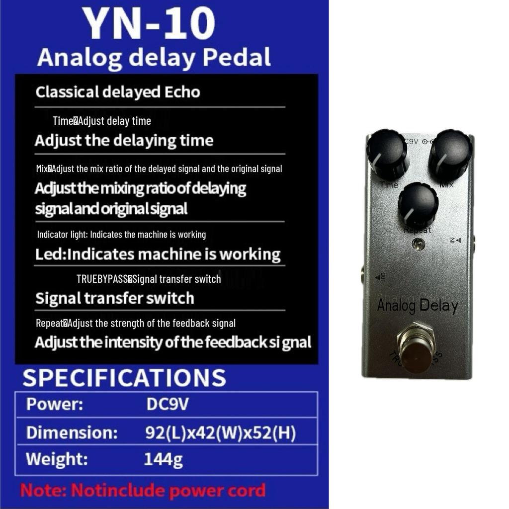 Cross-Border Hot Selling Electric Guitar Effects Pedal: Digital Delay, Distortion & Overdrive