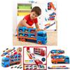 Childrens Large Track Car Set With Collapsible Metal Vehicles For Indoor Play And Development